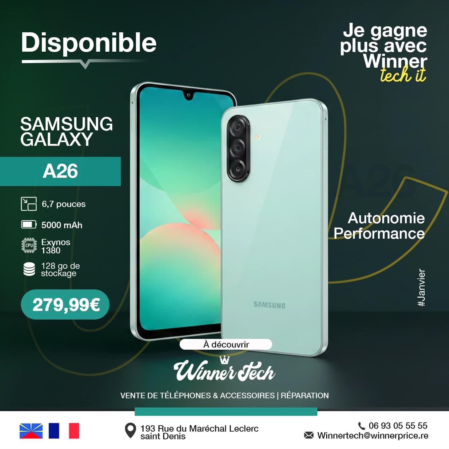 Projet visuel Winner Tech